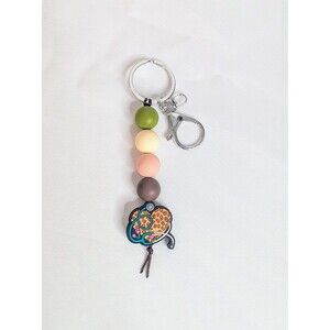 Handmade Silicone Bead Keychain/Bag Charm - Stethoscope